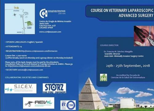 Course on Veterinary  Laparoscopic Advanced Surgery , September 24-25 2018